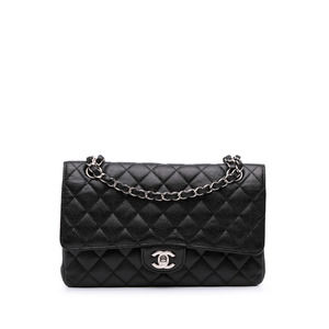 Pre-Loved Chanel Medium Classic Caviar Double Flap